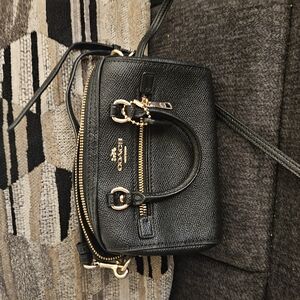Coach Black Leather Crossbody Bag